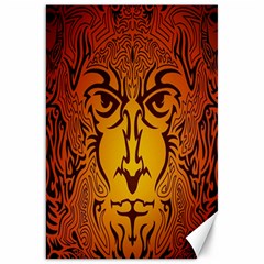 Lion Man Tribal Canvas 20  X 30   by BangZart