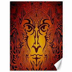 Lion Man Tribal Canvas 36  X 48   by BangZart