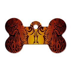 Lion Man Tribal Dog Tag Bone (one Side) by BangZart