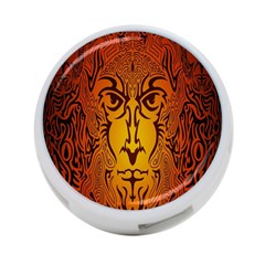 Lion Man Tribal 4-port Usb Hub (one Side) by BangZart