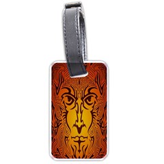 Lion Man Tribal Luggage Tags (one Side)  by BangZart