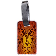 Lion Man Tribal Luggage Tags (two Sides) by BangZart