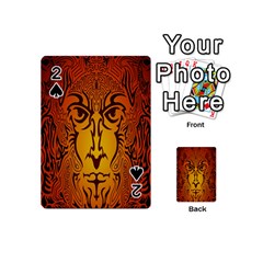 Lion Man Tribal Playing Cards 54 (mini)  by BangZart