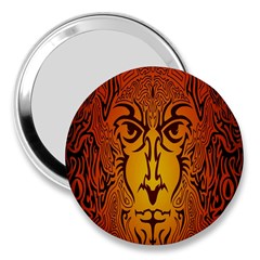 Lion Man Tribal 3  Handbag Mirrors by BangZart