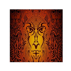 Lion Man Tribal Small Satin Scarf (square) by BangZart