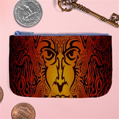 Lion Man Tribal Large Coin Purse by BangZart