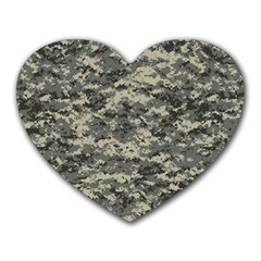 Us Army Digital Camouflage Pattern Heart Mousepads by BangZart