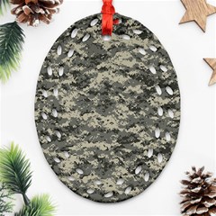 Us Army Digital Camouflage Pattern Oval Filigree Ornament (two Sides) by BangZart