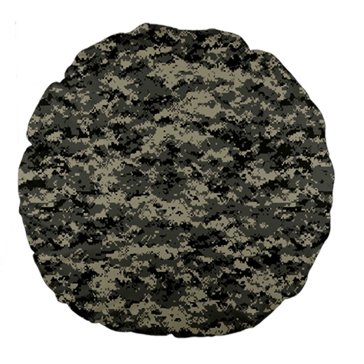 Us Army Digital Camouflage Pattern Large 18  Premium Round Cushions