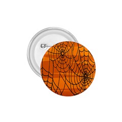 Vector Seamless Pattern With Spider Web On Orange 1 75  Buttons by BangZart