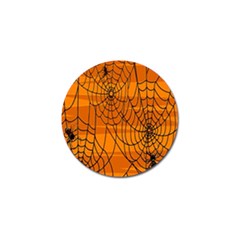 Vector Seamless Pattern With Spider Web On Orange Golf Ball Marker (10 Pack) by BangZart