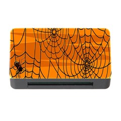 Vector Seamless Pattern With Spider Web On Orange Memory Card Reader With Cf by BangZart