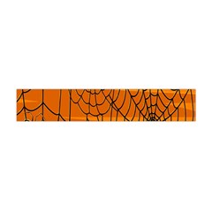 Vector Seamless Pattern With Spider Web On Orange Flano Scarf (mini) by BangZart