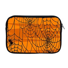 Vector Seamless Pattern With Spider Web On Orange Apple Macbook Pro 17  Zipper Case by BangZart