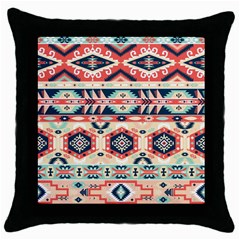 Aztec Pattern Copy Throw Pillow Case (black) by BangZart