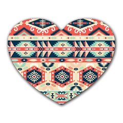 Aztec Pattern Copy Heart Mousepads by BangZart