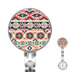 Aztec Pattern Copy Stainless Steel Nurses Watch by BangZart