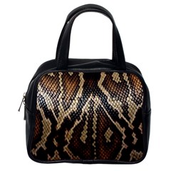 Snake Skin O Lay Classic Handbags (one Side) by BangZart