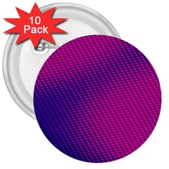 Purple Pink Dots 3  Buttons (10 Pack)  by BangZart