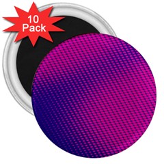 Purple Pink Dots 3  Magnets (10 Pack)  by BangZart