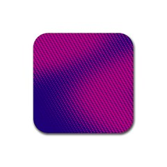 Purple Pink Dots Rubber Coaster (square)  by BangZart