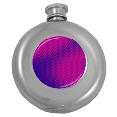 Purple Pink Dots Round Hip Flask (5 Oz) by BangZart