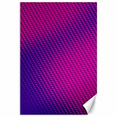 Purple Pink Dots Canvas 12  X 18   by BangZart