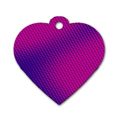 Purple Pink Dots Dog Tag Heart (two Sides) by BangZart