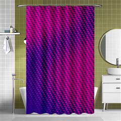 Purple Pink Dots Shower Curtain 48  X 72  (small)  by BangZart