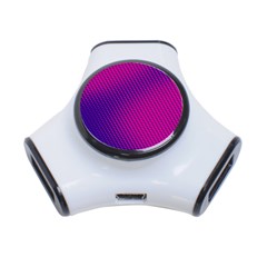 Purple Pink Dots 3-port Usb Hub by BangZart