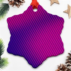 Purple Pink Dots Snowflake Ornament (two Sides) by BangZart