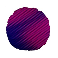 Purple Pink Dots Standard 15  Premium Flano Round Cushions by BangZart