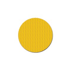 Yellow Dots Pattern Golf Ball Marker by BangZart