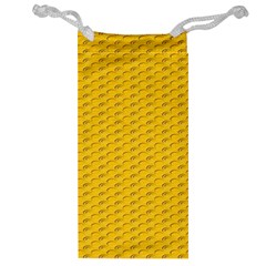 Yellow Dots Pattern Jewelry Bag by BangZart