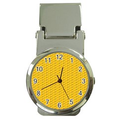 Yellow Dots Pattern Money Clip Watches by BangZart