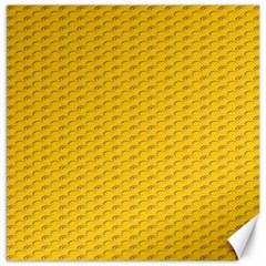 Yellow Dots Pattern Canvas 16  X 16   by BangZart