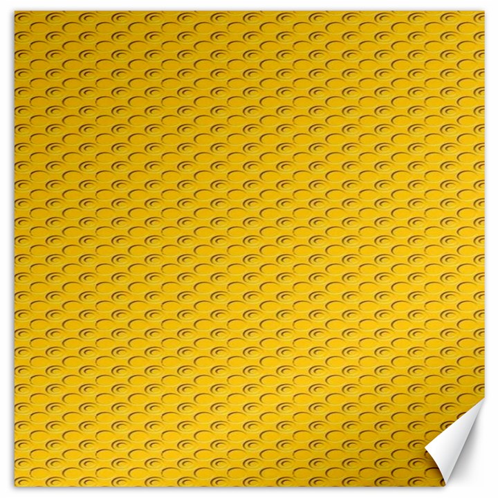 Yellow Dots Pattern Canvas 16  x 16  