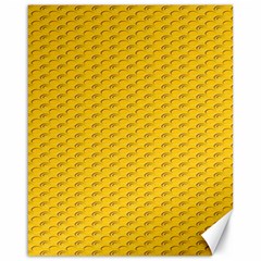 Yellow Dots Pattern Canvas 16  X 20   by BangZart