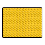 Yellow Dots Pattern Fleece Blanket (Small) 50 x40  Blanket Front