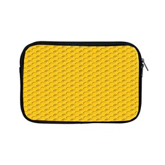 Yellow Dots Pattern Apple Ipad Mini Zipper Cases by BangZart