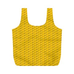 Yellow Dots Pattern Full Print Recycle Bags (m)  by BangZart