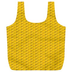 Yellow Dots Pattern Full Print Recycle Bags (l)  by BangZart