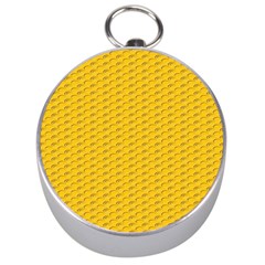 Yellow Dots Pattern Silver Compasses by BangZart