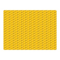 Yellow Dots Pattern Double Sided Flano Blanket (mini)  by BangZart