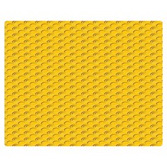 Yellow Dots Pattern Double Sided Flano Blanket (medium)  by BangZart