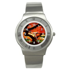 Maple Tree Nice Stainless Steel Watch by BangZart