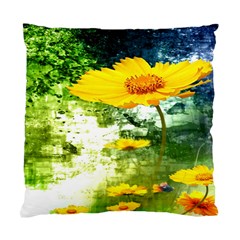 Yellow Flowers Standard Cushion Case (two Sides) by BangZart