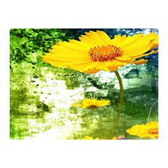 Yellow Flowers Double Sided Flano Blanket (mini)  by BangZart