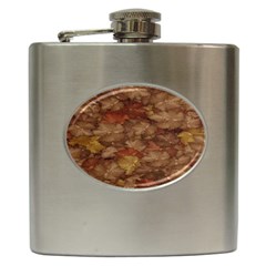 Brown Texture Hip Flask (6 Oz) by BangZart