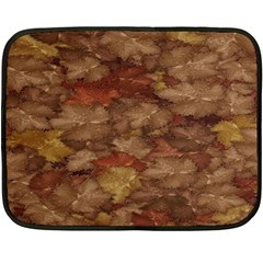 Brown Texture Double Sided Fleece Blanket (mini)  by BangZart